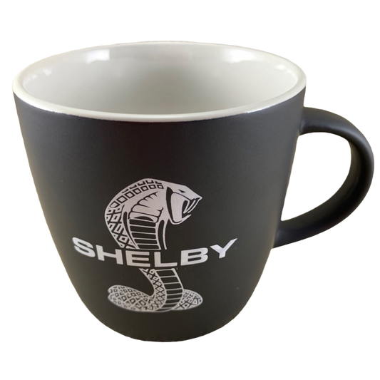 Carroll Shelby Cobra Black Mug White Interior Liquid Logic