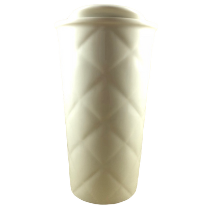 Embossed Siren Quilted White 10oz Tumbler 2012 Starbucks