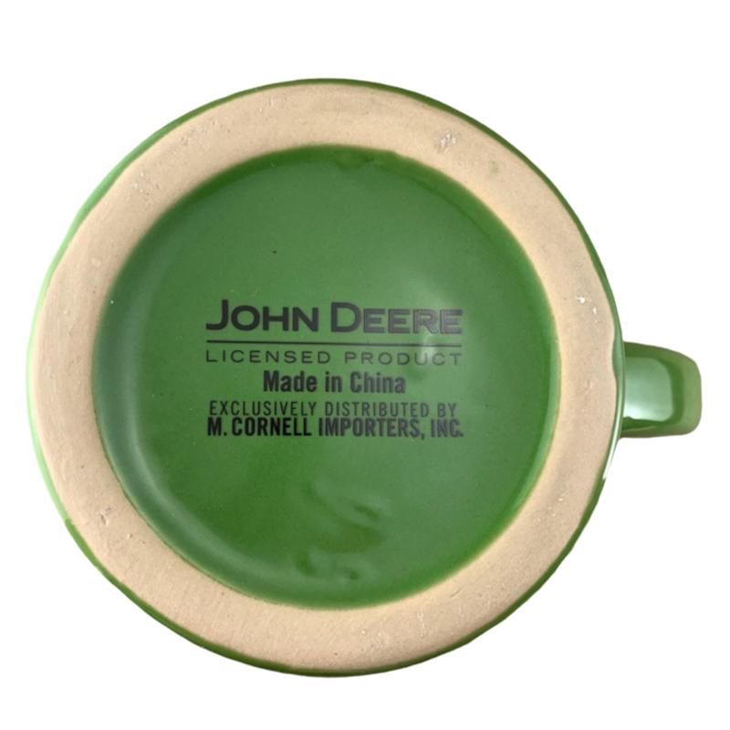 John Deere Collection Raised Relief Man And Horse Farming Diner Mug M Cornell Importers