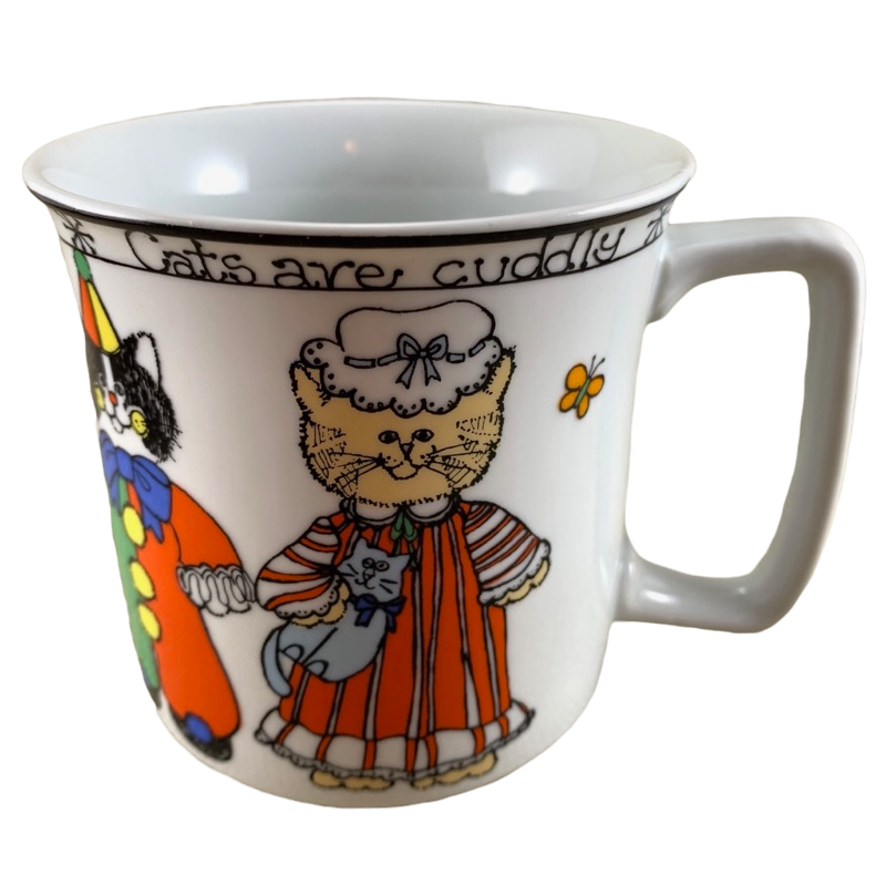Cats Are Chic Clever Cuddly Susan Marie McChesney Mug Enesco