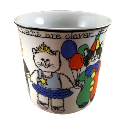 Cats Are Chic Clever Cuddly Susan Marie McChesney Mug Enesco