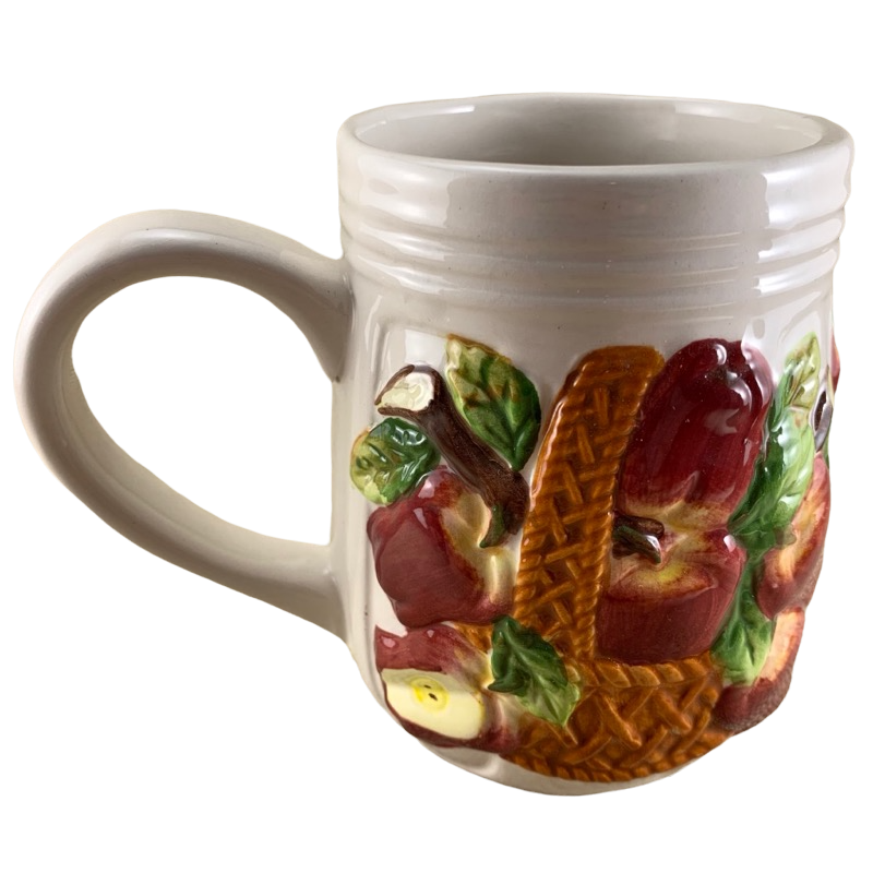 Ronnel Collection Apples In A Basket Mug