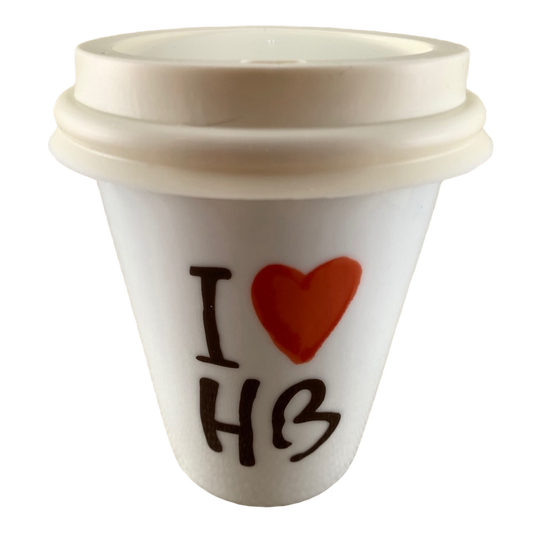 I Heart Love Henri Bendel Cup With Lid NEW