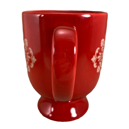 Floral Pedestal Red Mug Hallmark