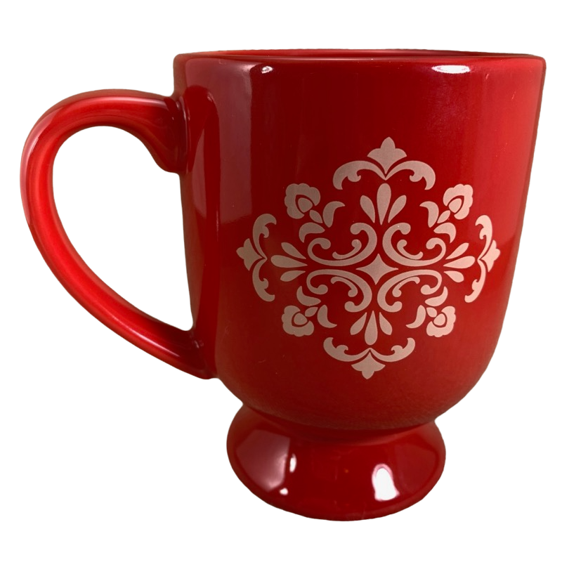 Floral Pedestal Red Mug Hallmark