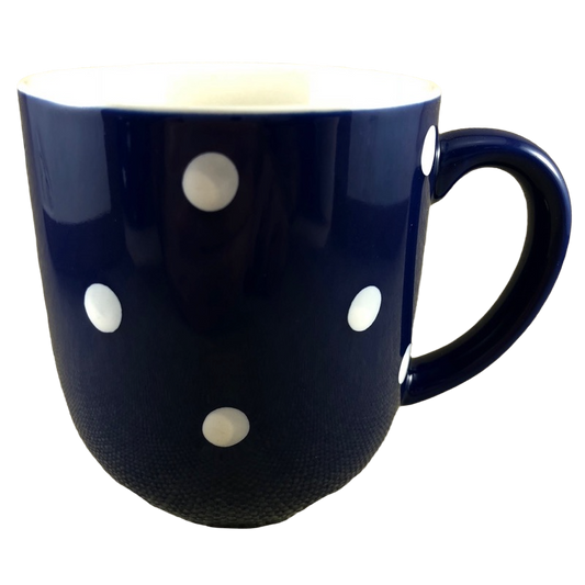 Baking Days White Polka Dots Blue Mug Spode