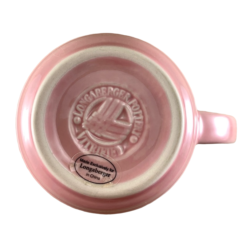 Woven Traditions Pink Mug Longaberger