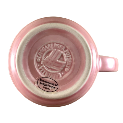 Woven Traditions Pink Mug Longaberger