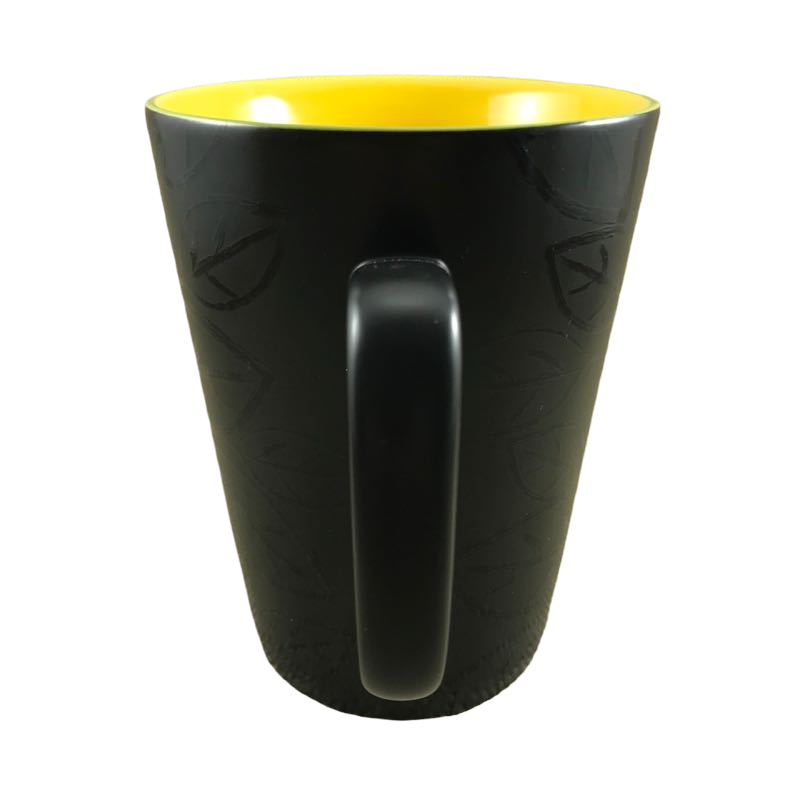 Simple Modern Gray Yellow and Black Geometric Coffee Mug by BlackStrawberry