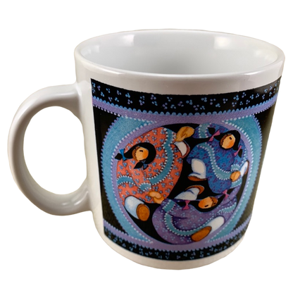 Inuit People Dancing & Flying In A Circle Northern Images Barbara Lavallee Mug Artique Ltd. Publishing