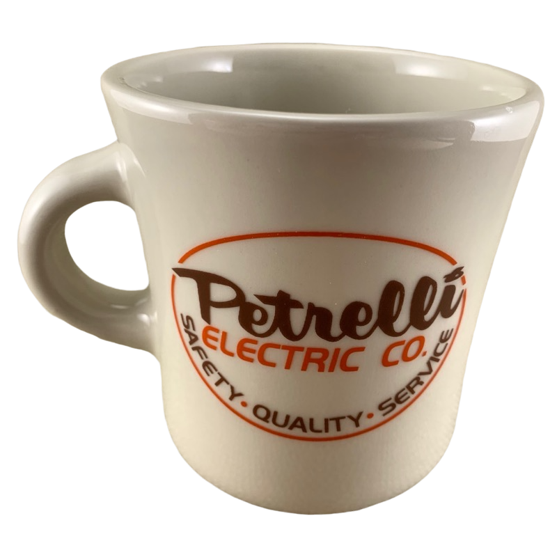 Petrelli Electric Co. International Brotherhood Of Electrical Workers Mug Homer Laughlin China