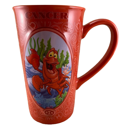 Sebastian The Crab Little Mermaid Astrology Zodiac Cancer Tall Mug Disney Store