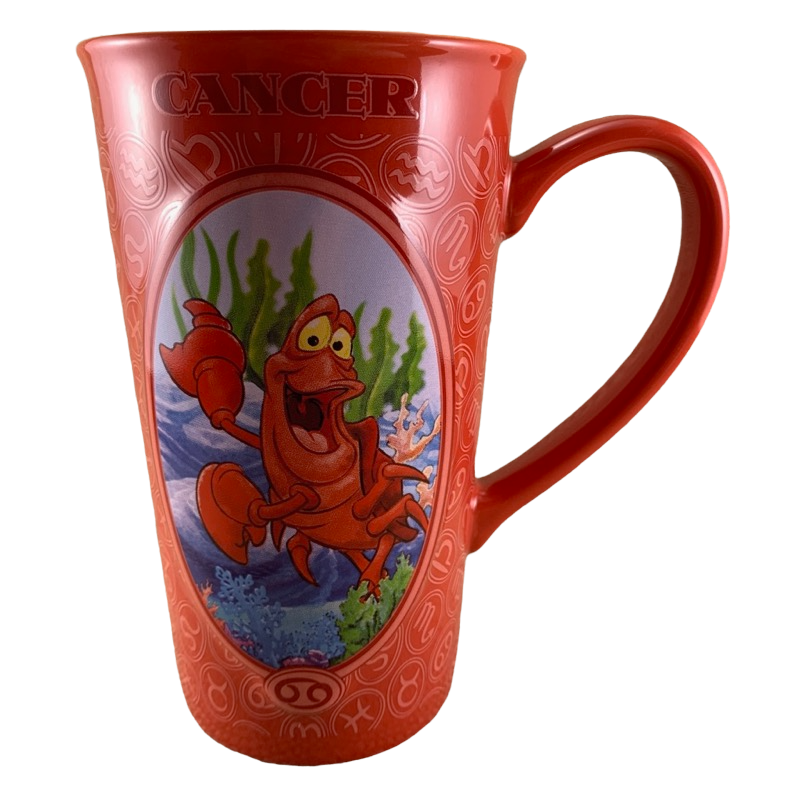 Sebastian The Crab Little Mermaid Astrology Zodiac Cancer Tall Mug Disney Store