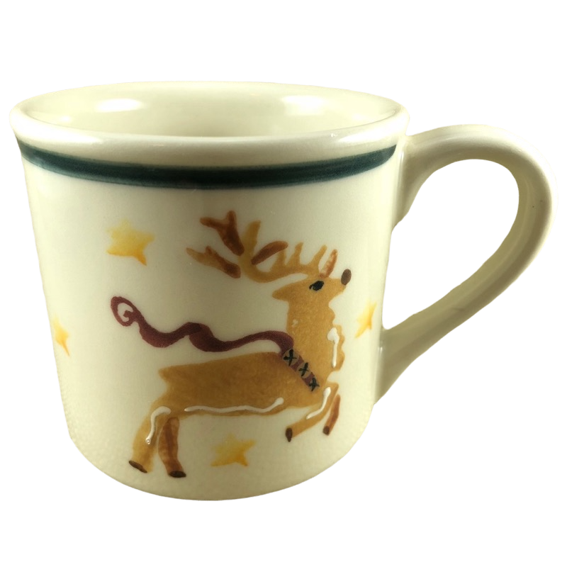 Up On The Roof Top Reindeer Noble Excellence Mug Hartstone