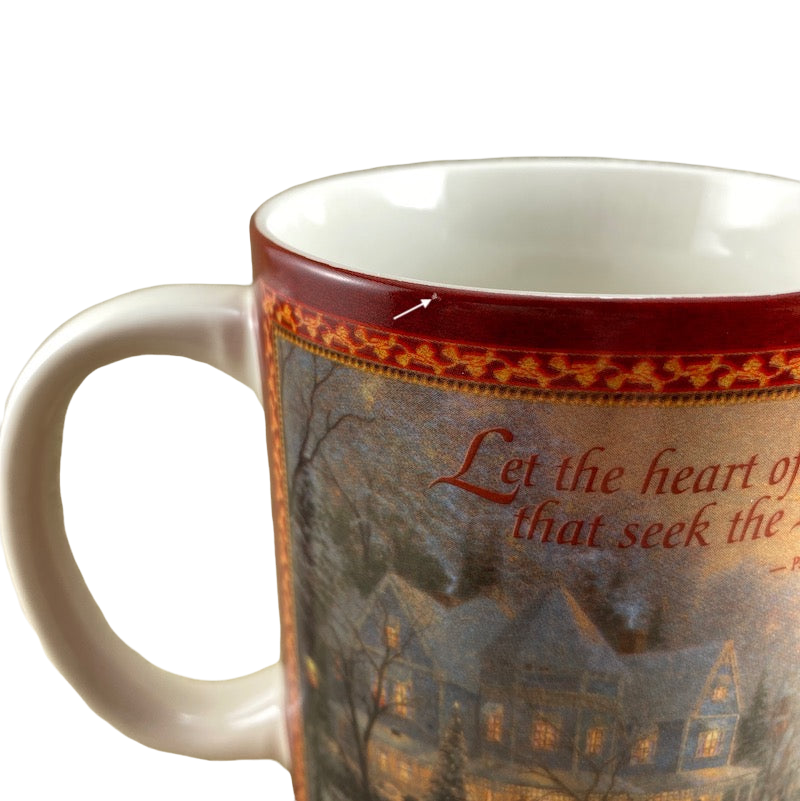 A Holiday Gathering Thomas Kinkade Mug Amcal NEW IN BOX