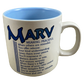 MARV Poetry Name Mug Blue Interior Papel
