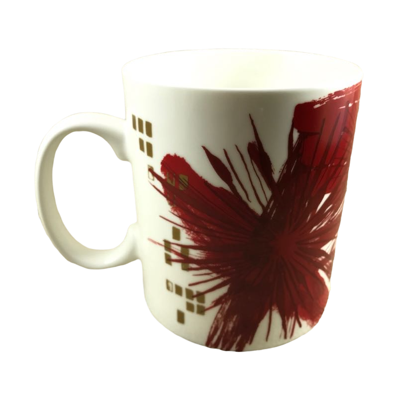 Abstract Floral Pattern Stackable 12oz Orange Mug 2017 Starbucks – Mug  Barista