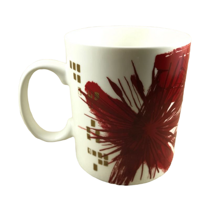 Red Burst Floral 15oz Mug 2014 Starbucks