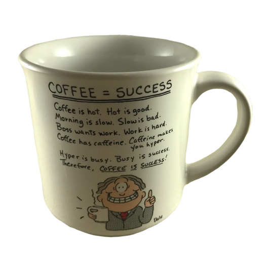 Coffee Equals Success Mug Recycled Paper Products