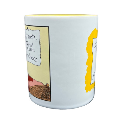 The Far Side First Pants, THEN Your Shoes Mug Andrews McMeel Publishing
