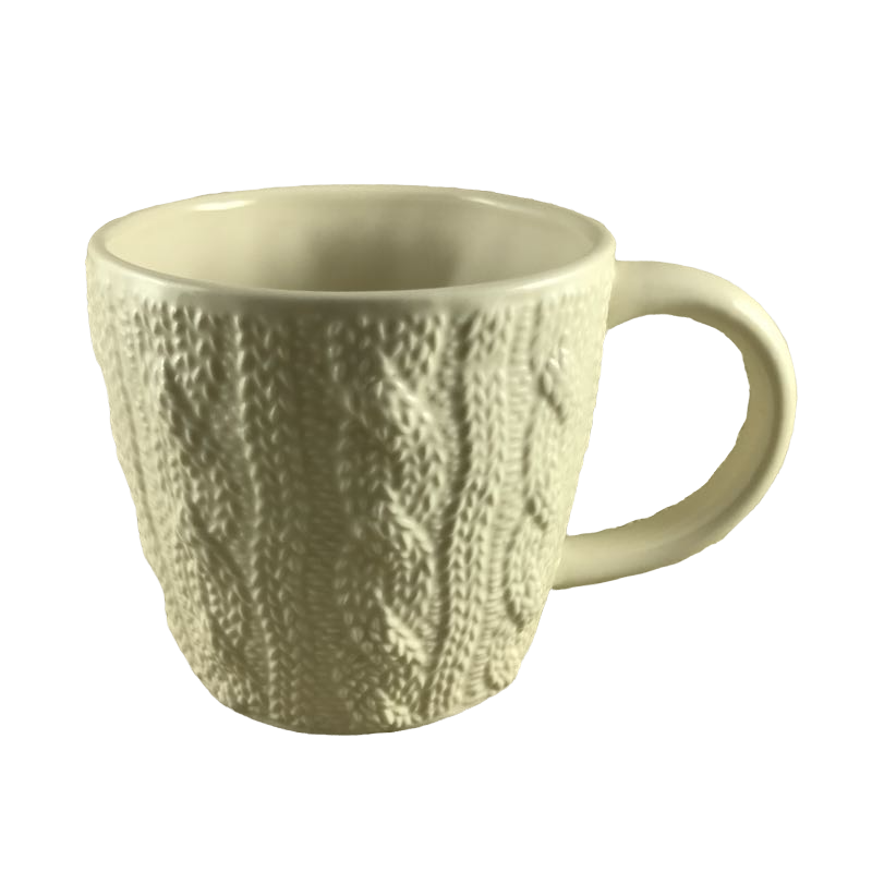 Cable Knit Sweater White Mug Starbucks
