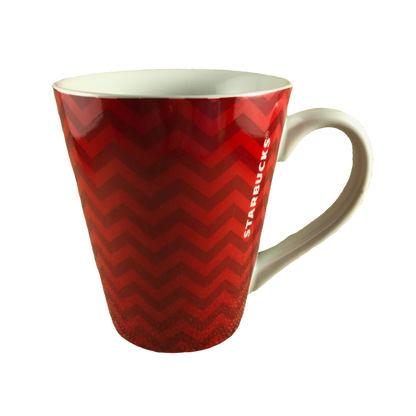 Chevron Pattern Red Mug Starbucks