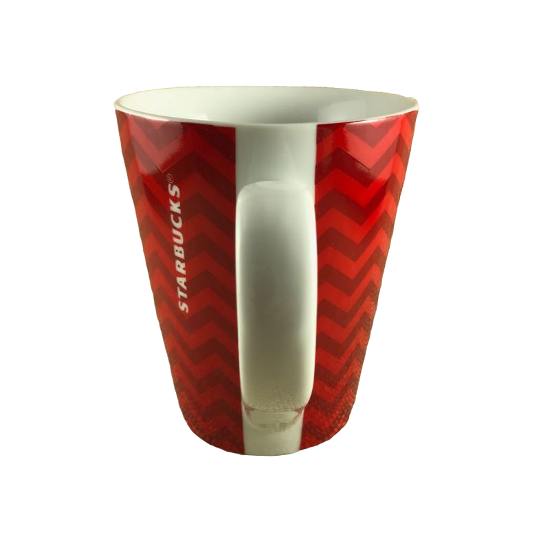 Chevron Pattern Red Mug Starbucks