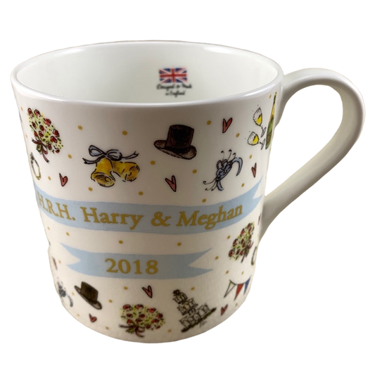 H.R.H. Harry & Meghan 2018 Royal Wedding Mug Milly Green Designs