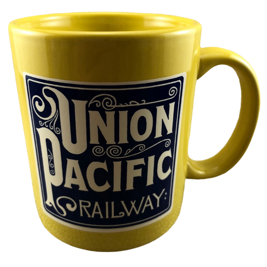 Union Pacific Railway System The Overland Route Yellow Mug
