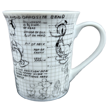 Donald Duck Sketch Book Mug Disney