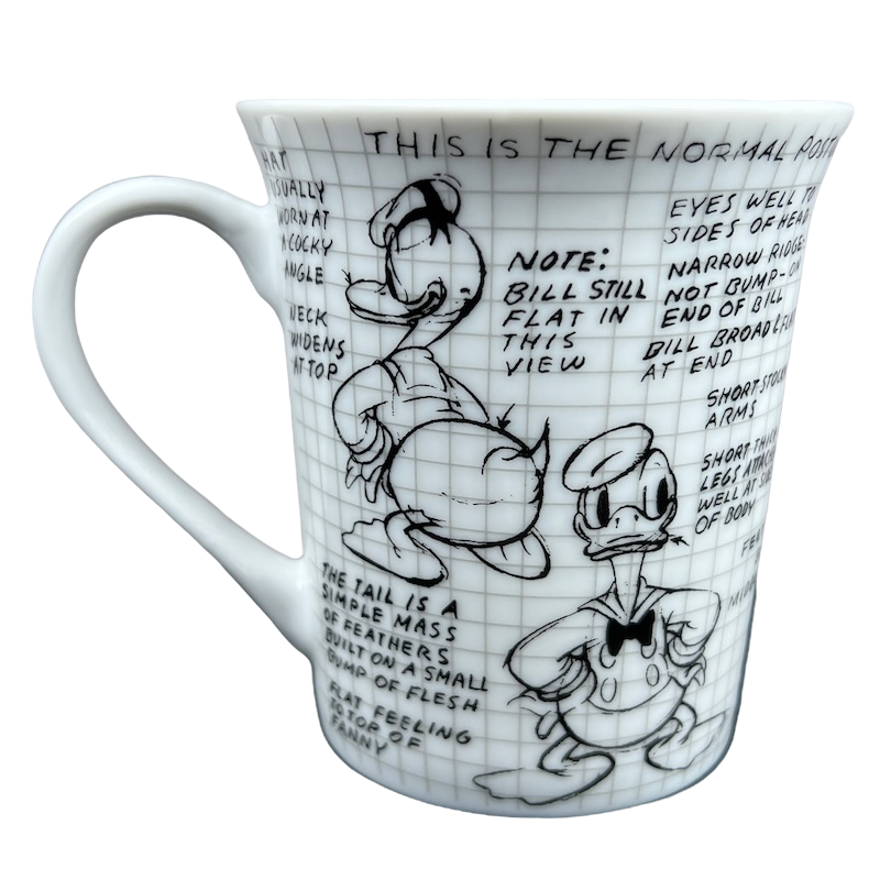 Donald Duck Sketch Book Mug Disney