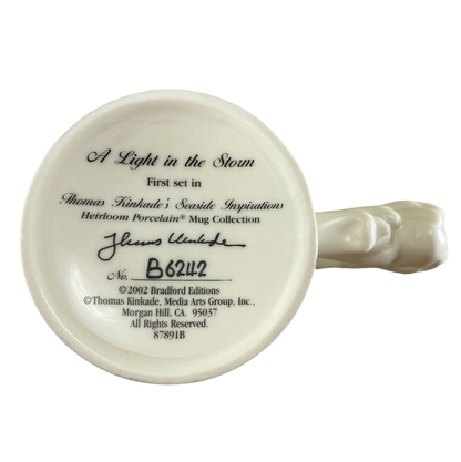 A Light In The Storm Thomas Kinkade's Seaside Inspirations Heirloom Porcelain Mug Bradford Editions