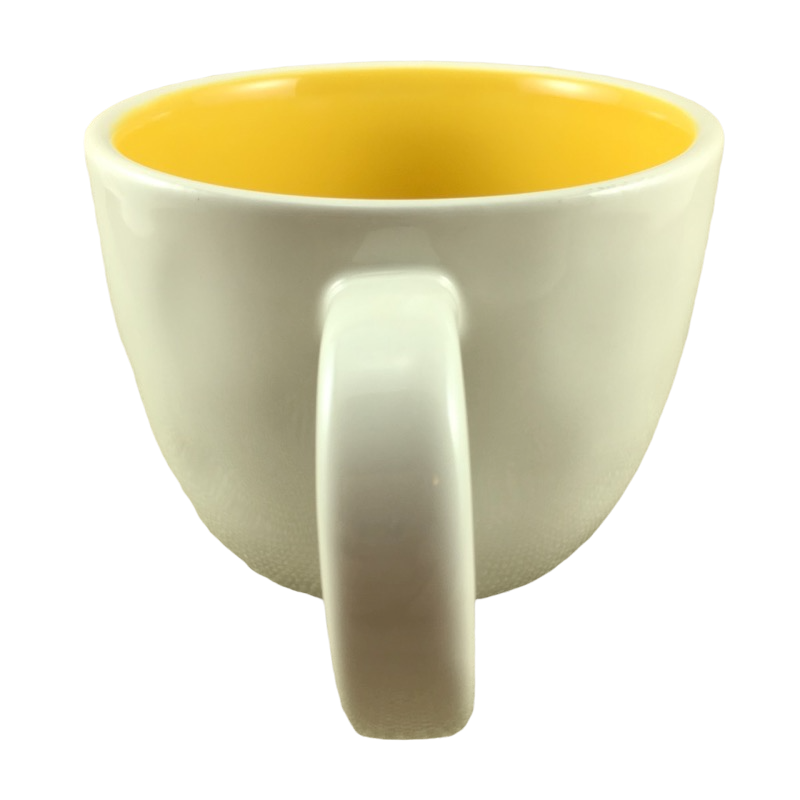 Rae Dunn Artisan Collection ANDREW Name Mug Cream Inside Magenta