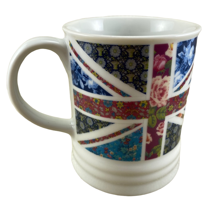 British Flag Floral Mug Fringe Studio