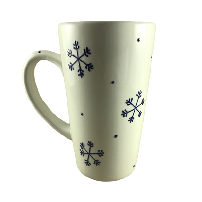 Blue Snowflakes And Dots Mug K.I.C