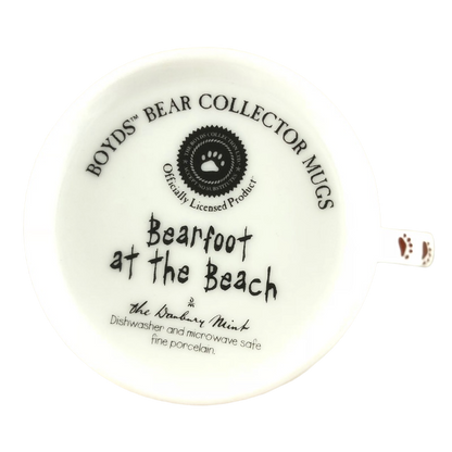 Bearfoot At The Beach Boyds Bear Collectors Mugs The Danbury Mint