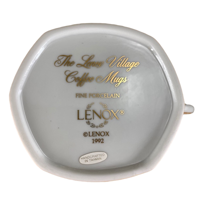 The Lenox Village Orange Coffee Mugs Lenox