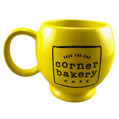 Corner Bakery Cafe Smiley Face Pedestal Mug
