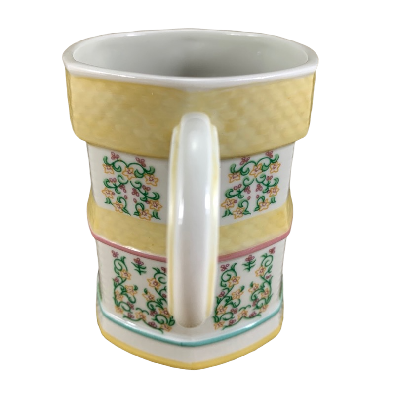 The Lenox Village Yellow Coffee Mugs Lenox