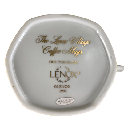 The Lenox Village Yellow Coffee Mugs Lenox