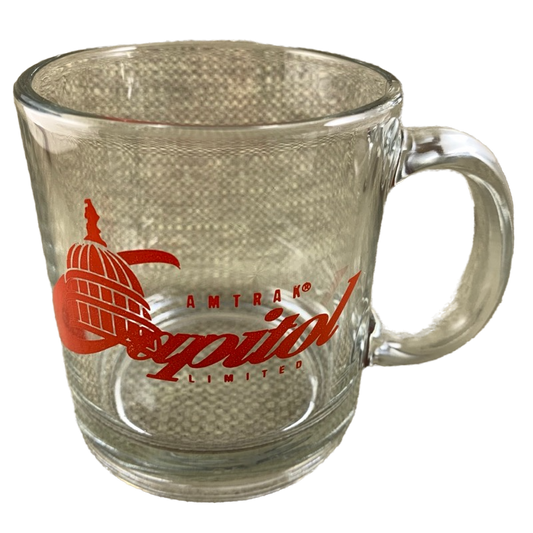 Amtrak Capitol Limited Glass Mug
