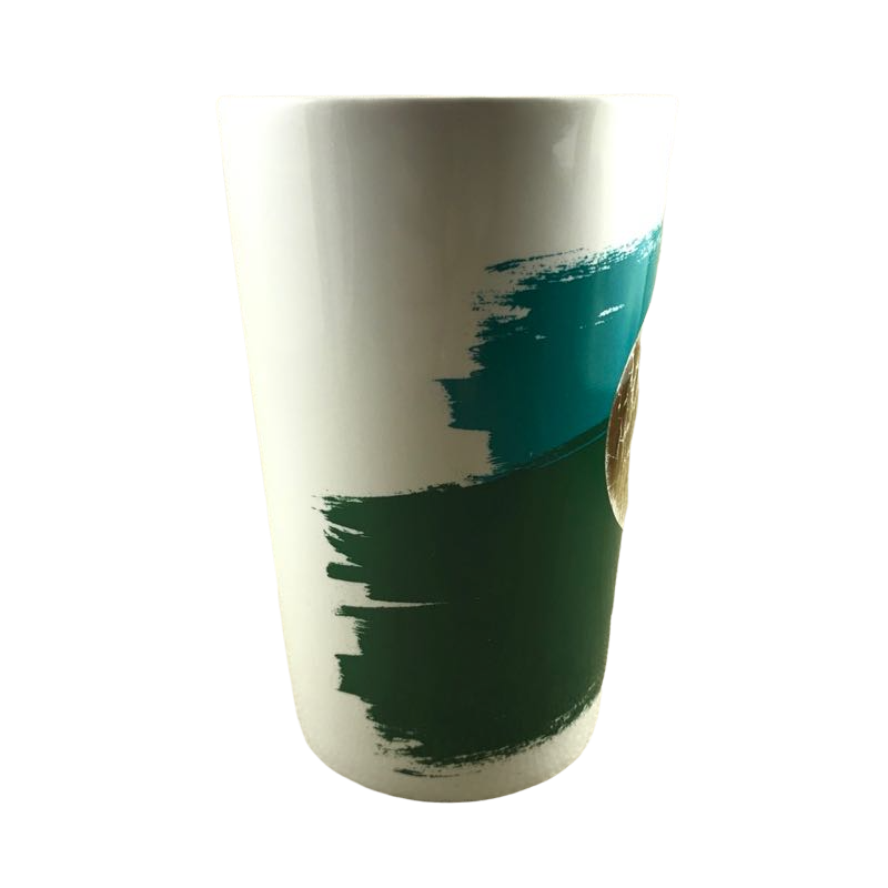 Dot Collection Gold Dot Green Abstract 16oz Mug Starbucks