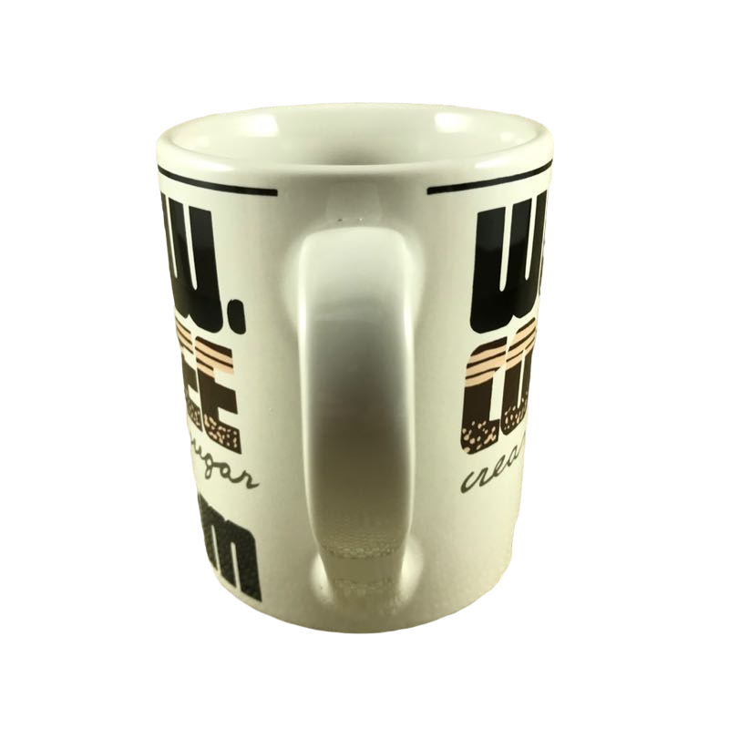 WWW COFFEE Dot Com Cream & Sugar Mug Tienshan Stoneware