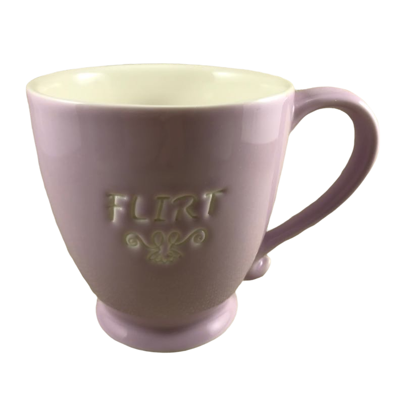 Flirt Etched Lavender Pedestal Mug Starbucks