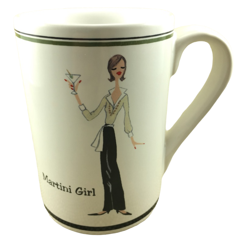 The Girls Martini Girl Mug Santa Barbara Ceramic Design