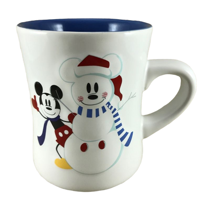 Embossed Mickey Mouse And A Snowman Mug Disney