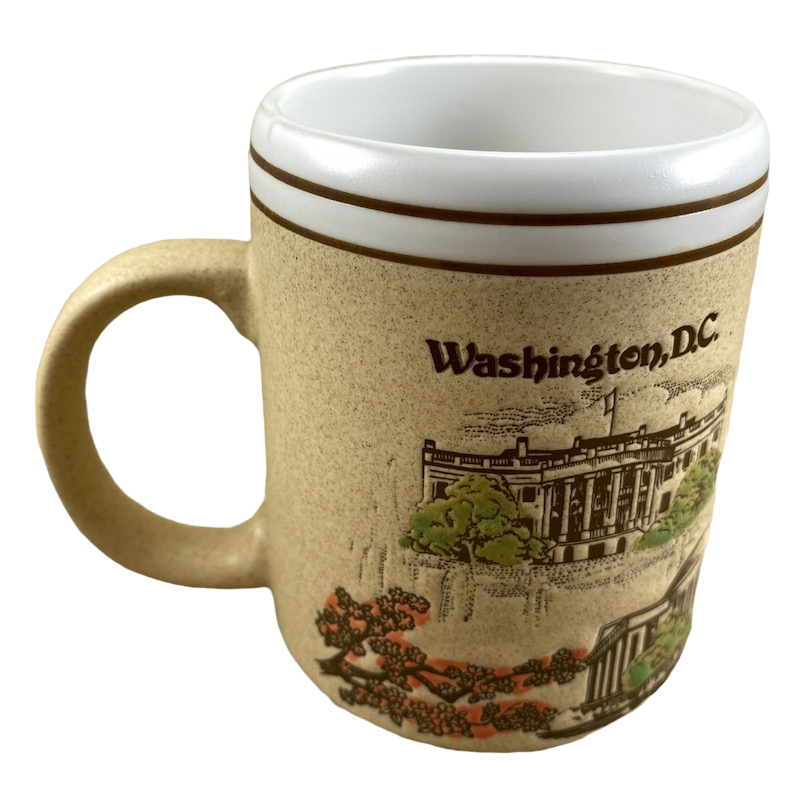 Washington D.C. Vintage Embossed Mug