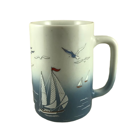 Sailboats And Seagulls Mug Otagiri