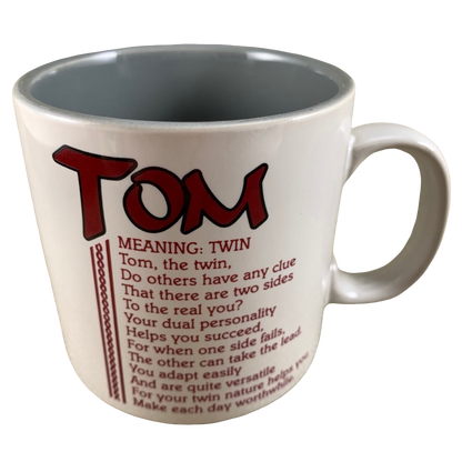 TOM Poetry Name Gray Interior Mug Papel