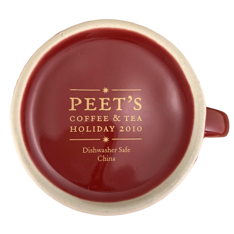 Peet's Coffee & Tea Snowflakes Holiday 2010 Mug